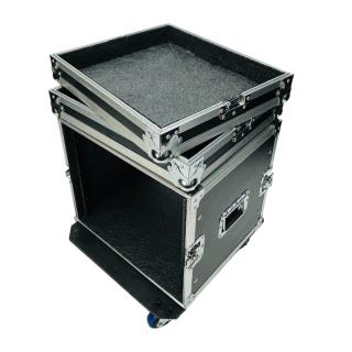 CASE RACK 8U 40 CM REGUA FRENTE COM RODIZIO CLASSIC MDF