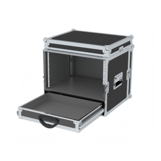 HARD CASE RACK  PERIFÉRICOS 6U 35 CM 1 GAVETA PRIME